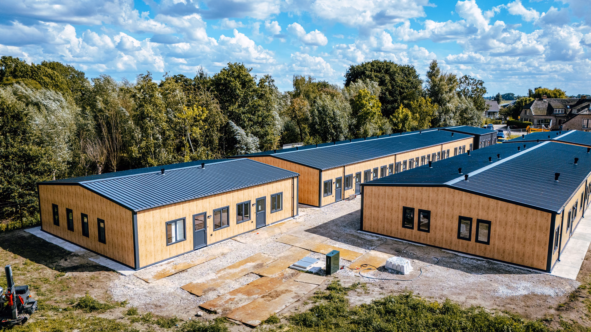 Tijdelijkse woningen in Giessenburg
